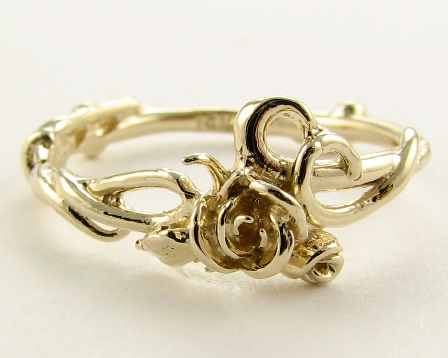 Yellow Gold Ring, Rose Garden