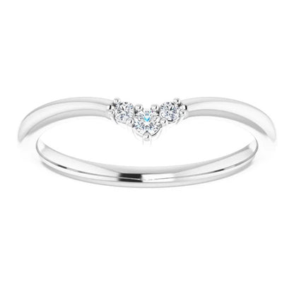 Ice Cap Diamond V Contour Ring Enhancer