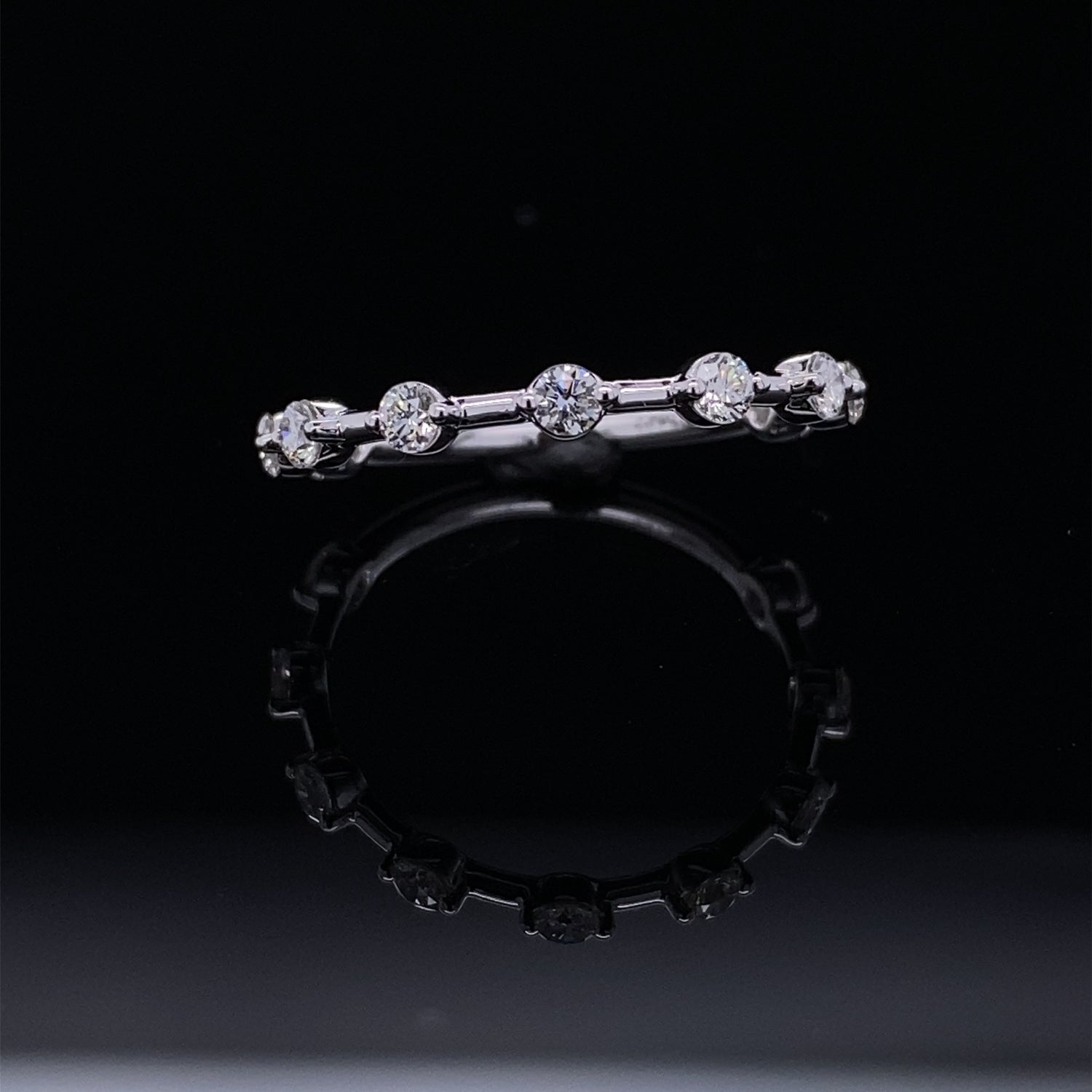 .50ct Floating Diamond Bridal Band