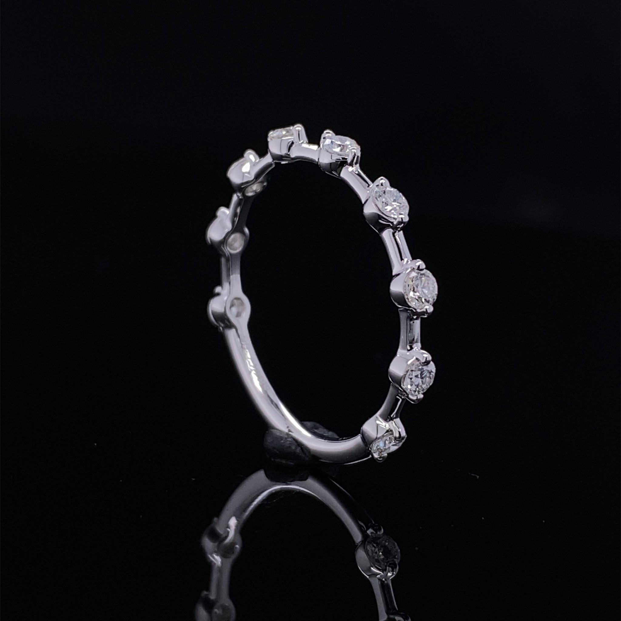 .50ct Floating Diamond Bridal Band