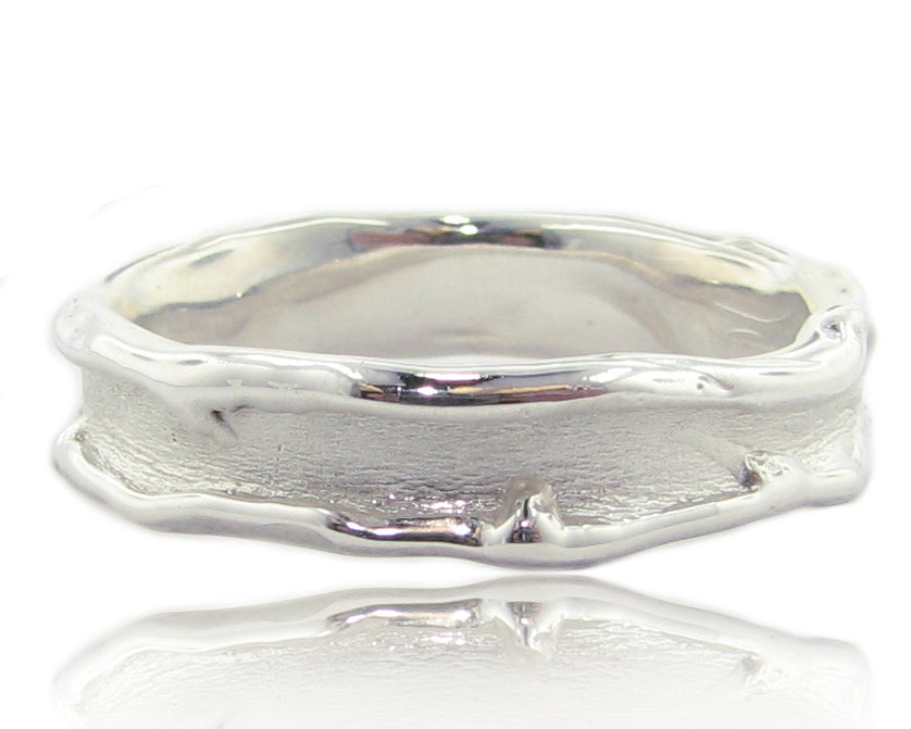 Silver Band, Medium Melted