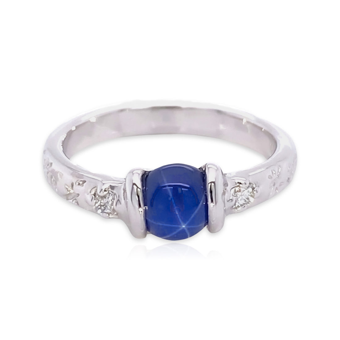 Solar System Blue Star Sapphire Band