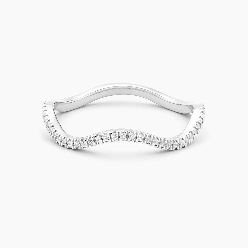 Make Waves Stackable Silver Ring