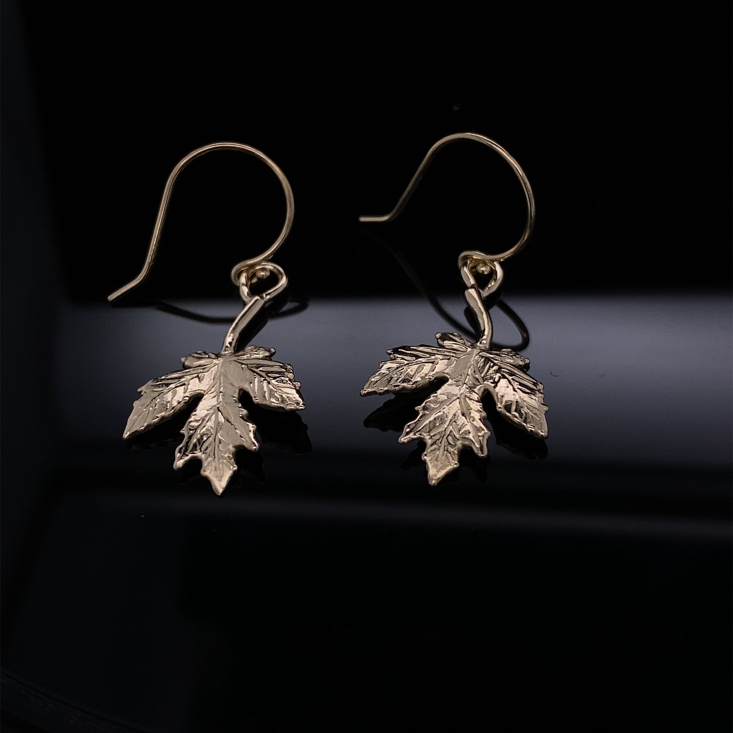 Falling For You Golden Leaves in 14k