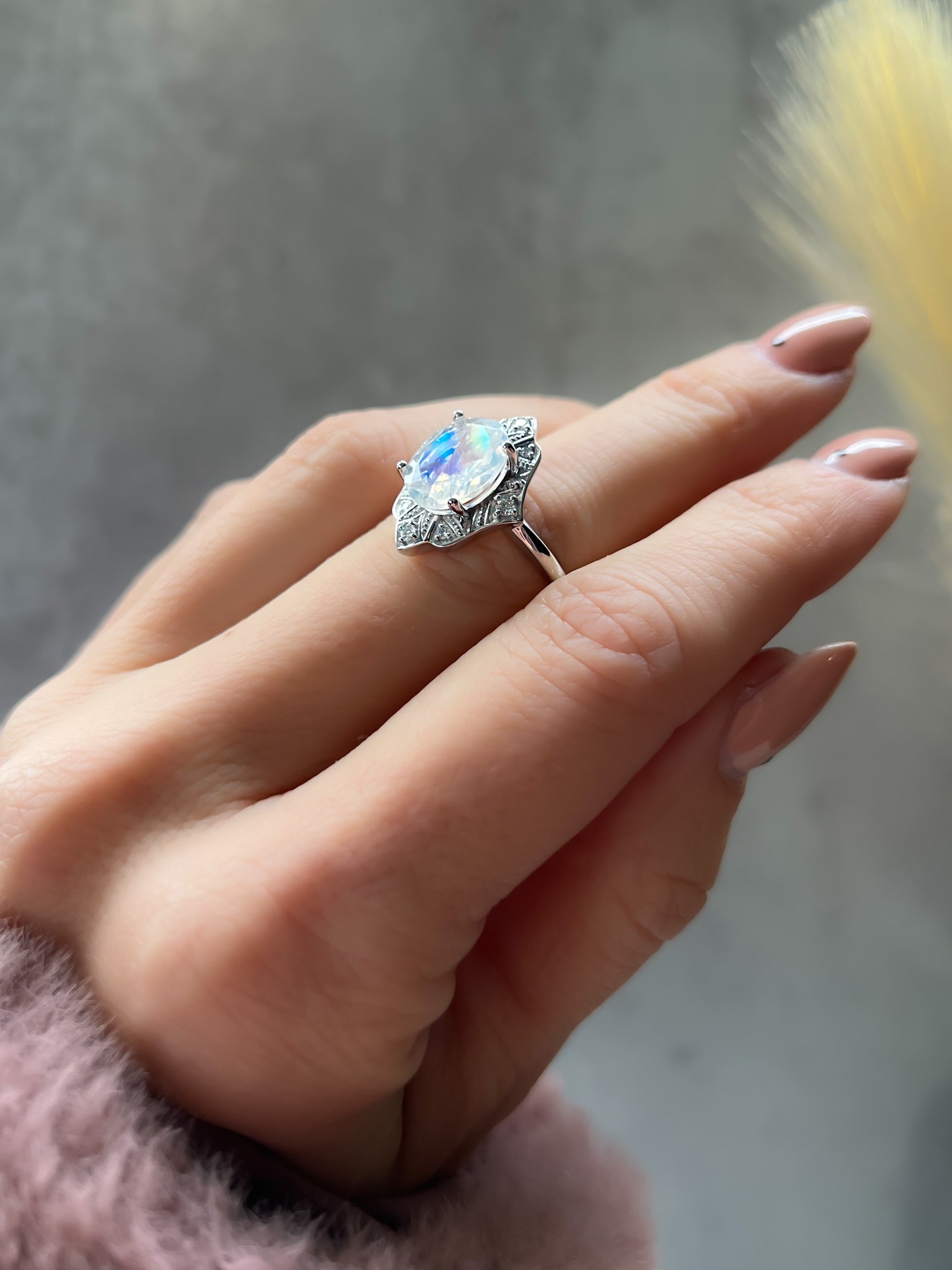 Angelic Vintage Moonstone Ring