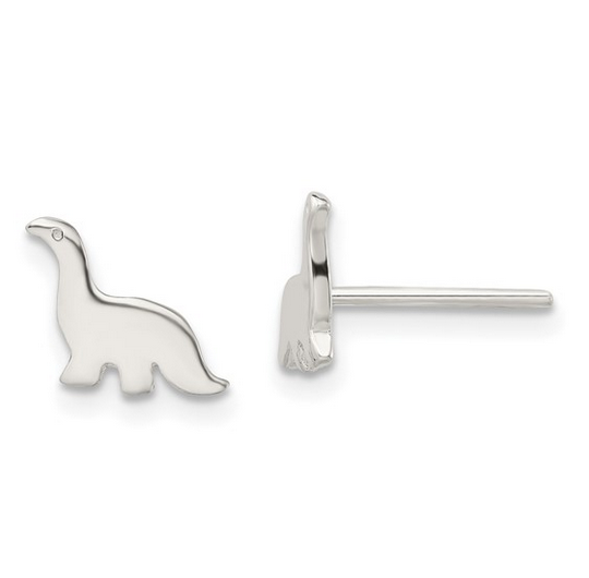 Dainty Dinos Sterling Silver Earrings