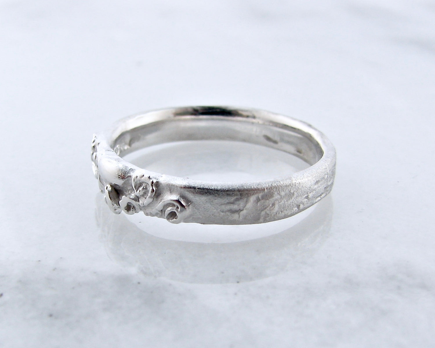 Silver Octopus Ring, Slender Seafloor Band