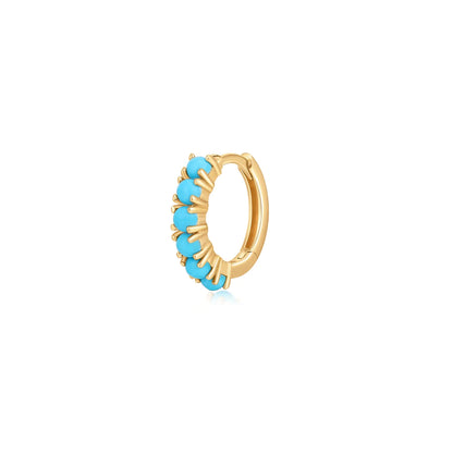 MARIA | Turquoise Single Huggie Hoop