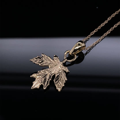 Falling For You Golden Leaves in 14k