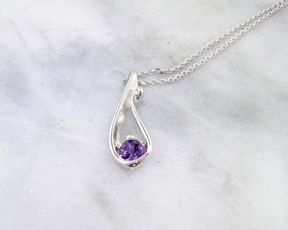 Sterling Silver
4.5mm Amethyst