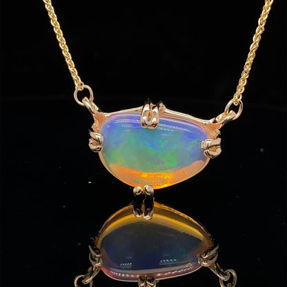 Visions Opal and Gold Necklace