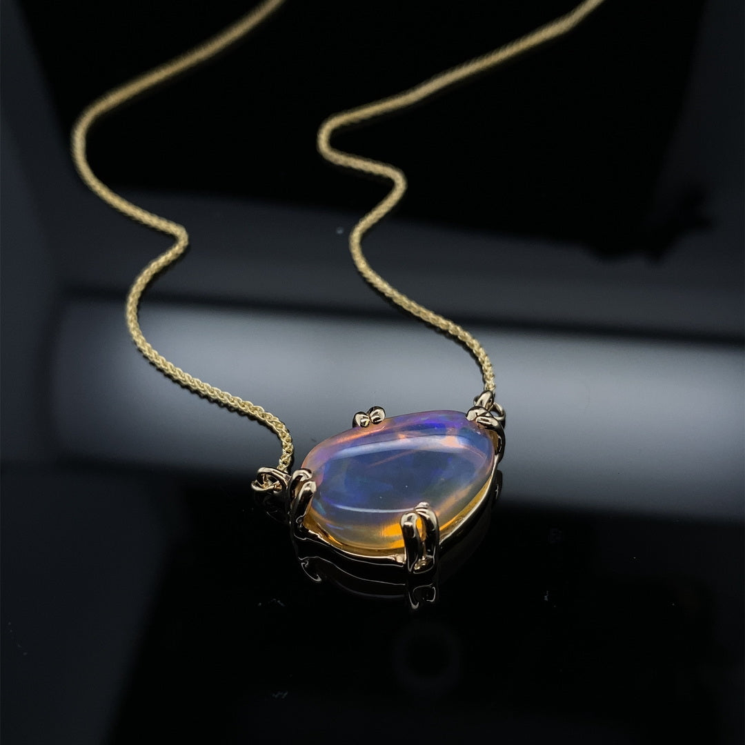 Visions Opal and Gold Necklace