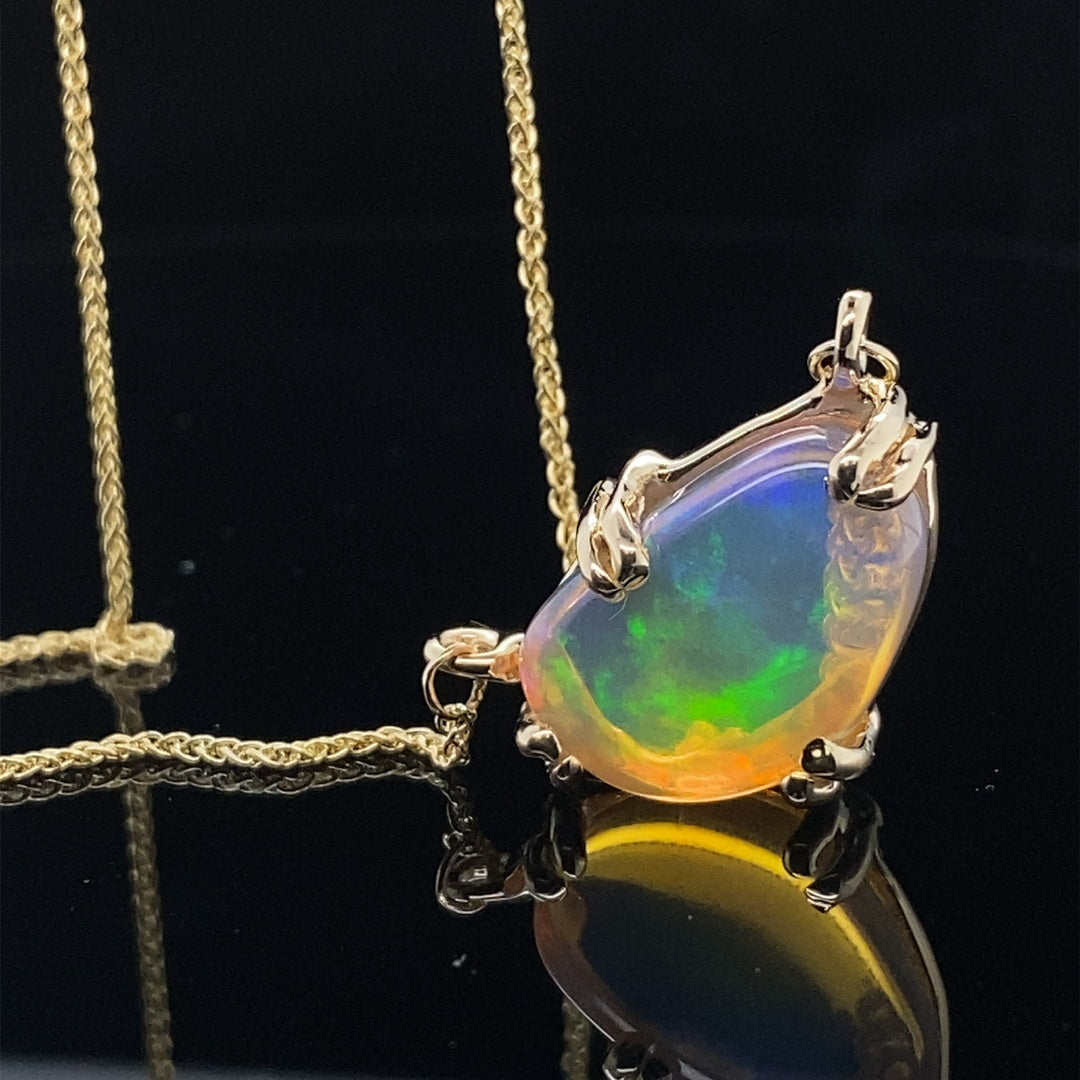 Visions Opal and Gold Necklace