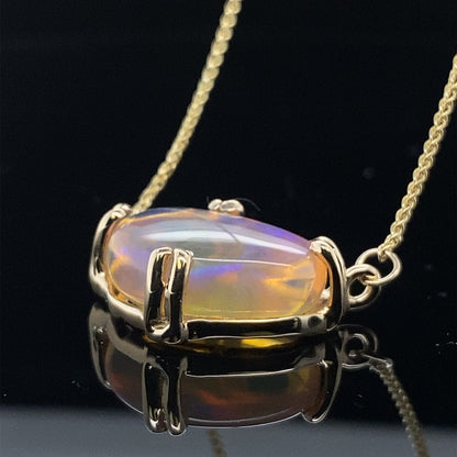 Visions Opal and Gold Necklace