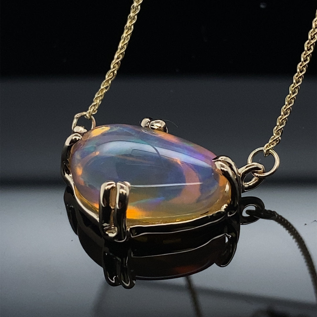 Visions Opal and Gold Necklace