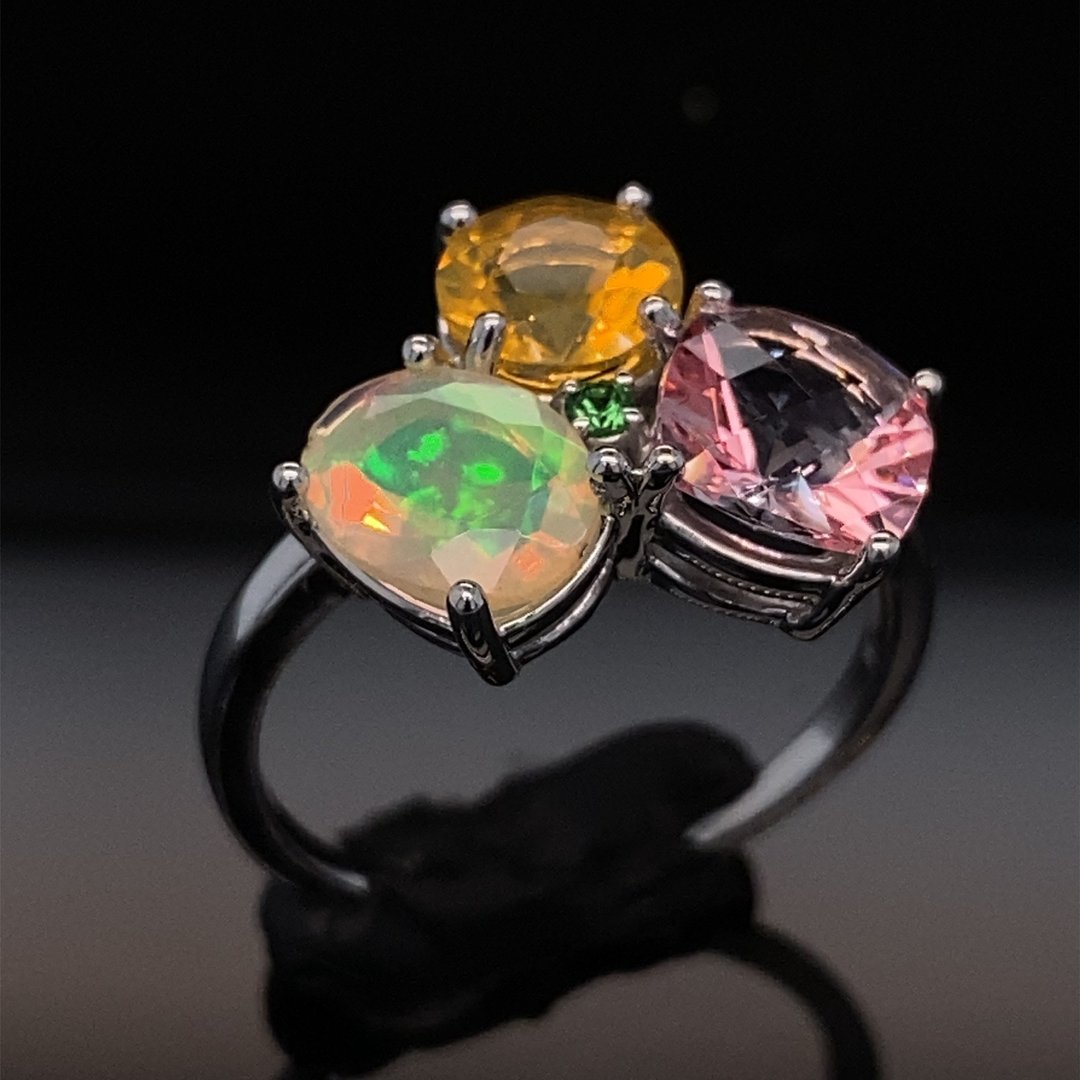 Spring Garden Gem Cluster Ring