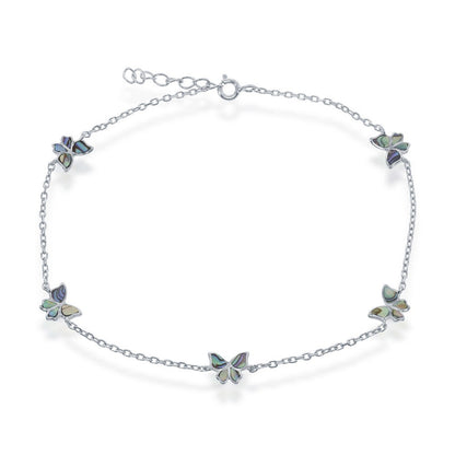 Sterling Silver
Abalone Accents