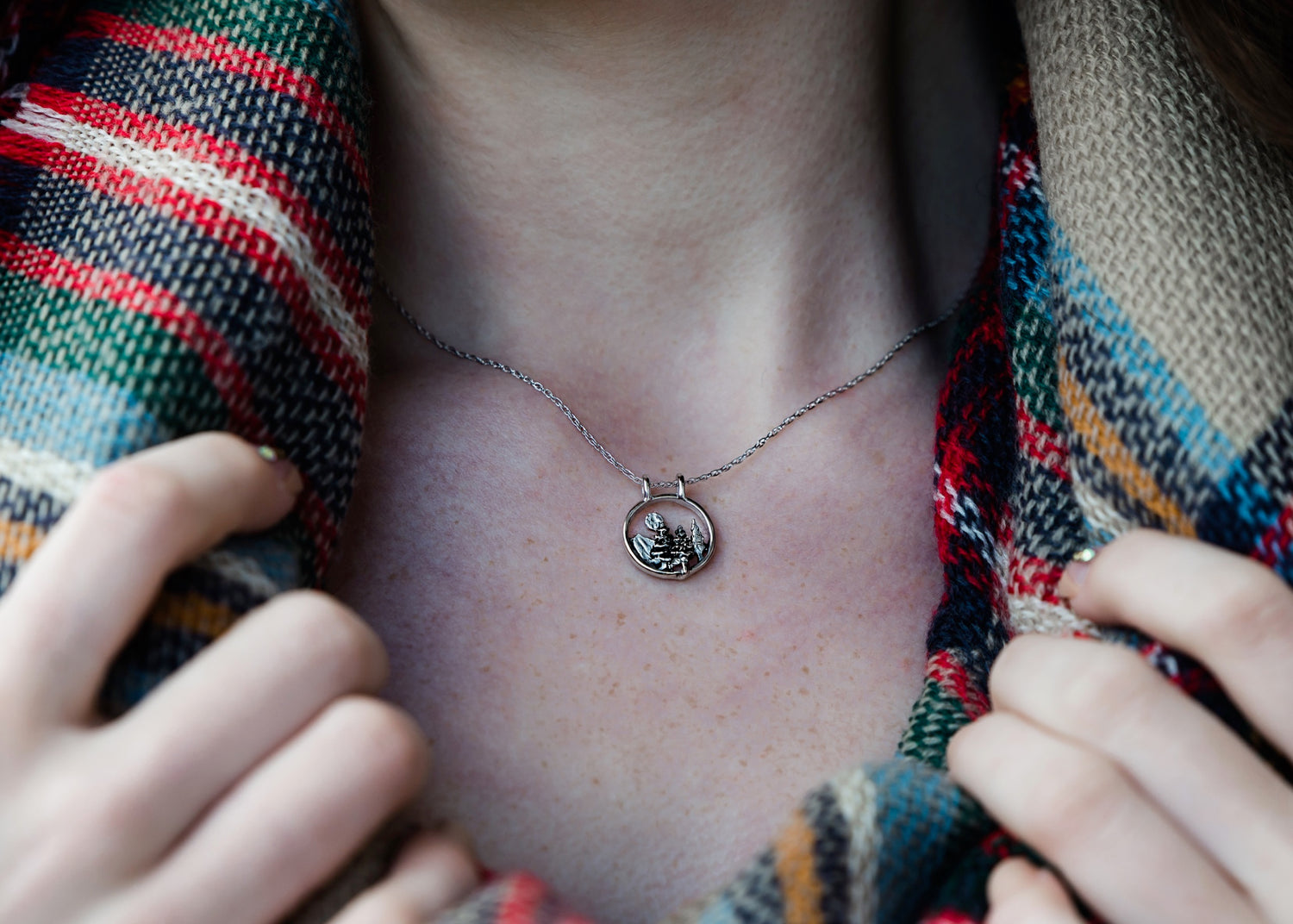 tiny-pine-tree-circle-pendant-sterling-full-moon