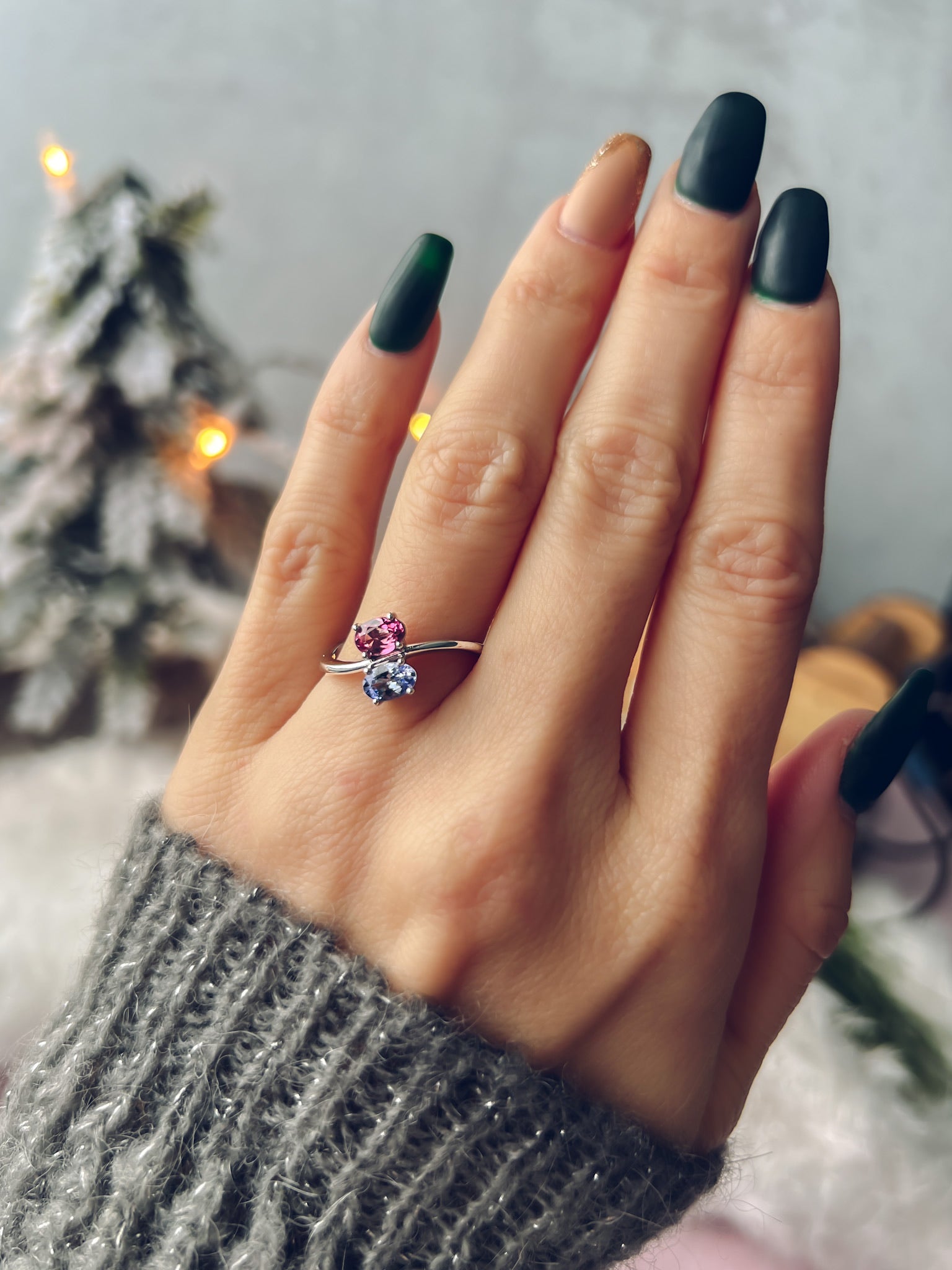 Pretty in Pink and Purple Wave Ring