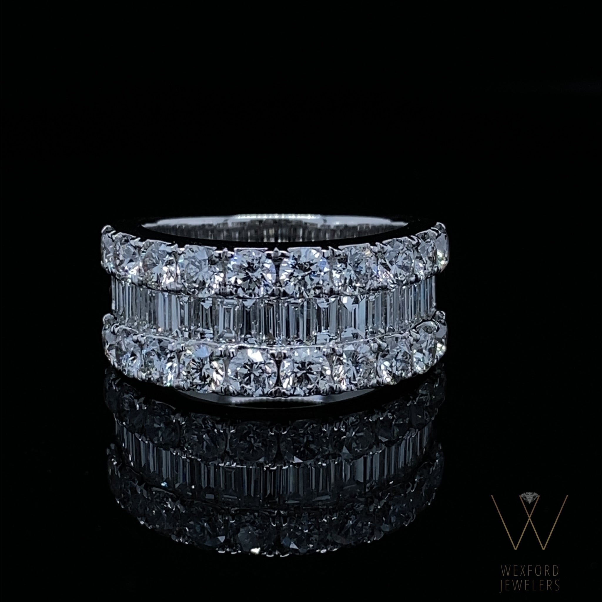 3.12ct 18K WG Luxe Diamond Band OOAK