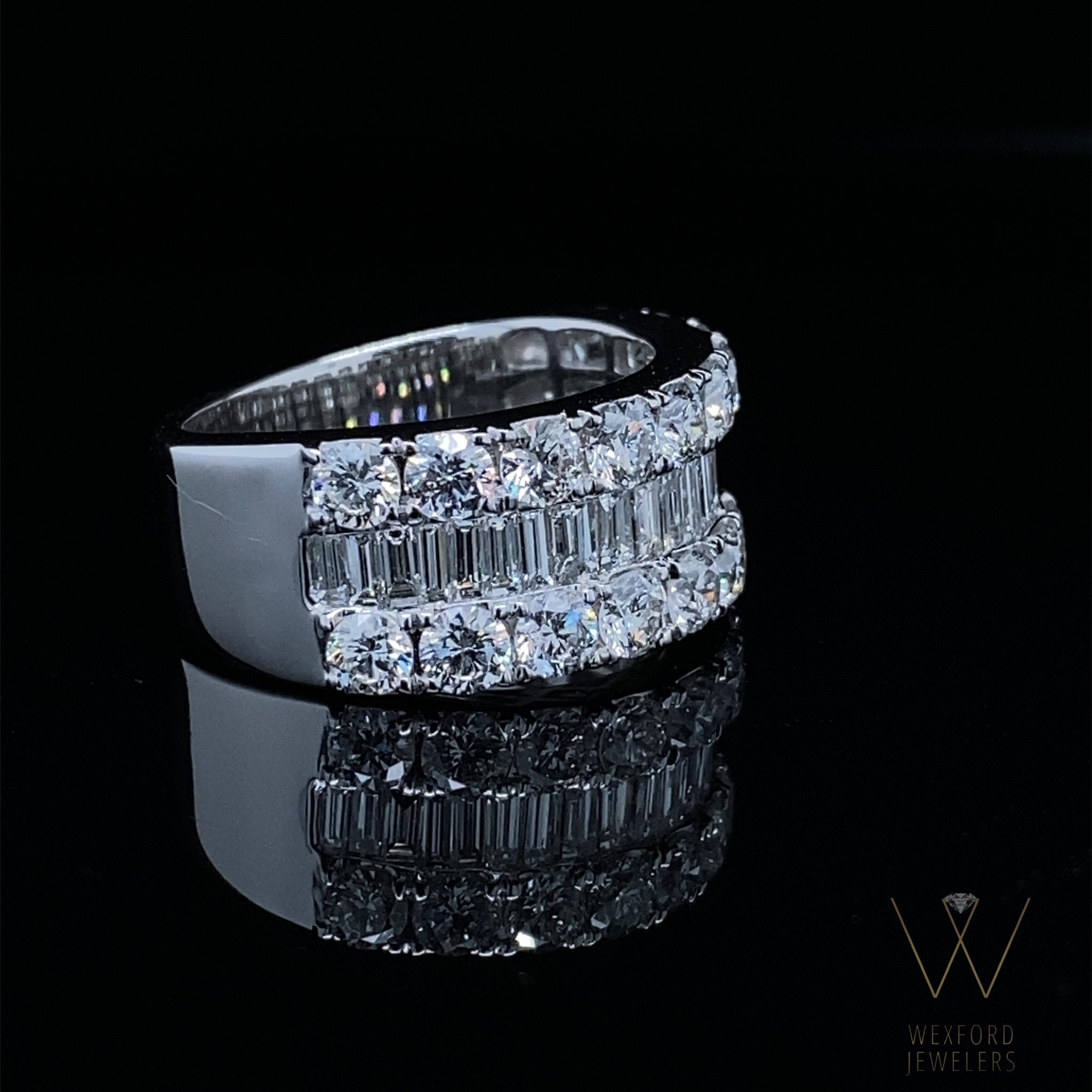 3.12ct 18K WG Luxe Diamond Band OOAK