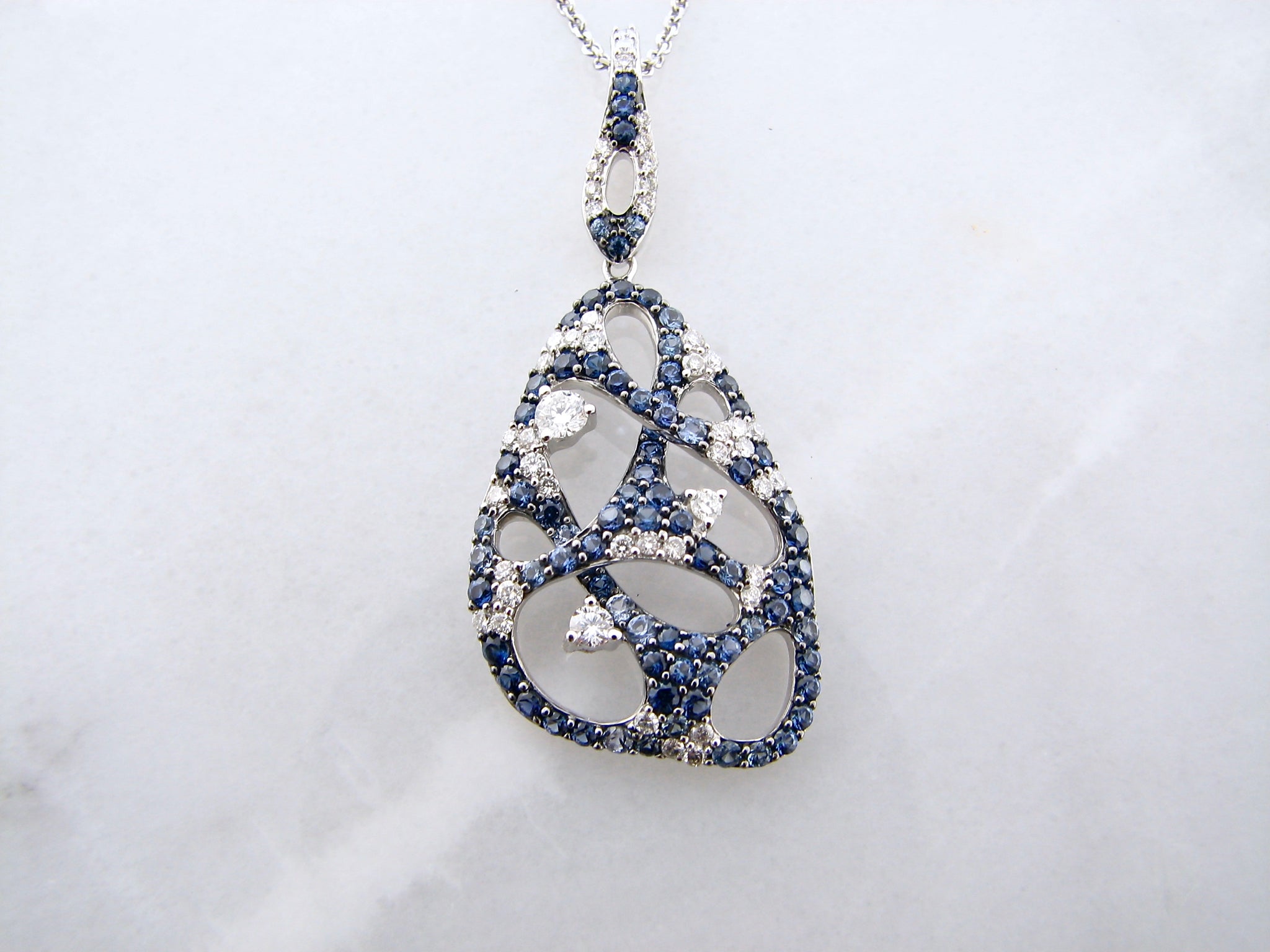 wexford-jewelers-white-gold-sapphire-diamond-necklace