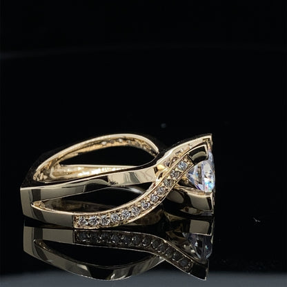 Infinite Twist Designer Engagement Ring Semi Mount