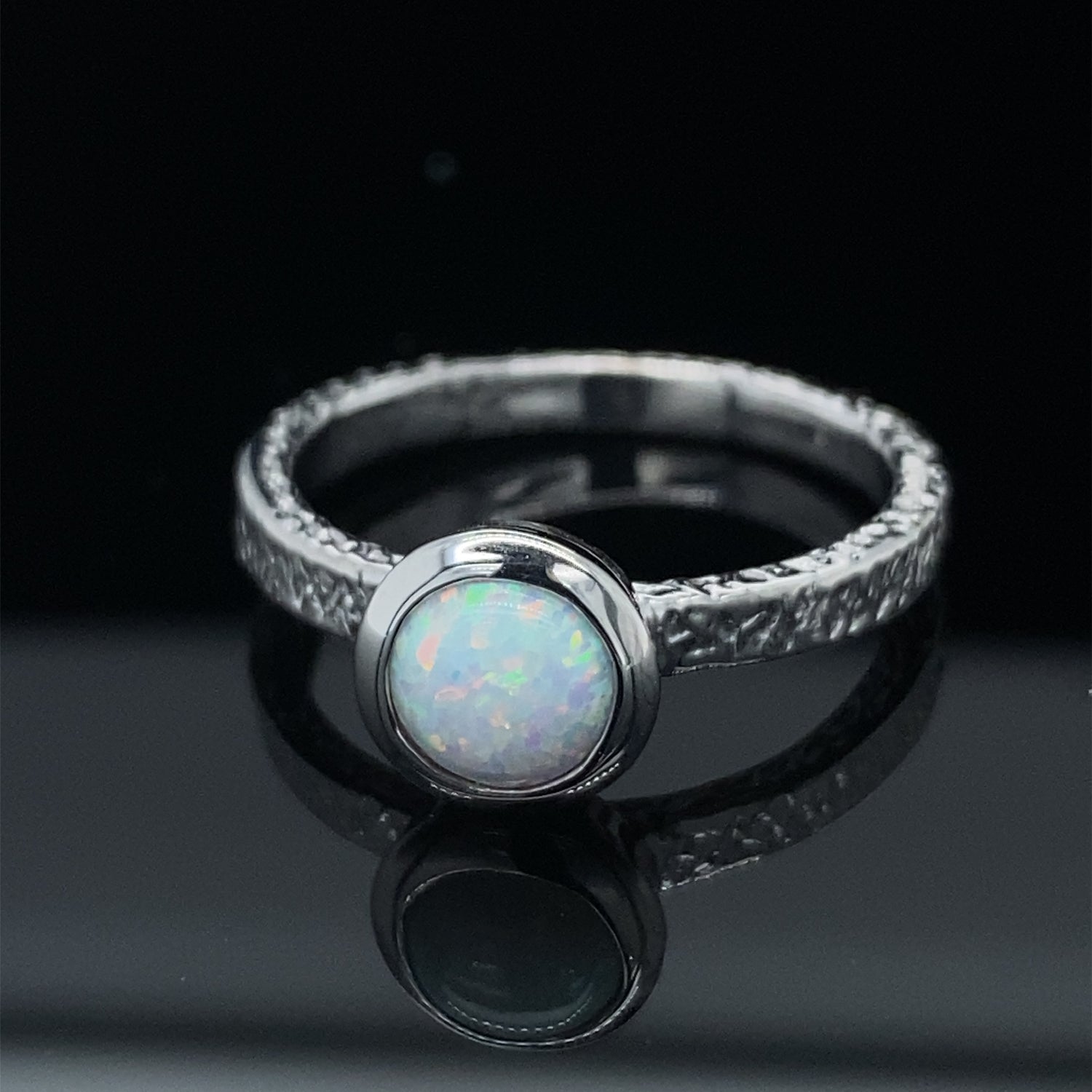 Bezel Gemstone Pop Stackable Ring