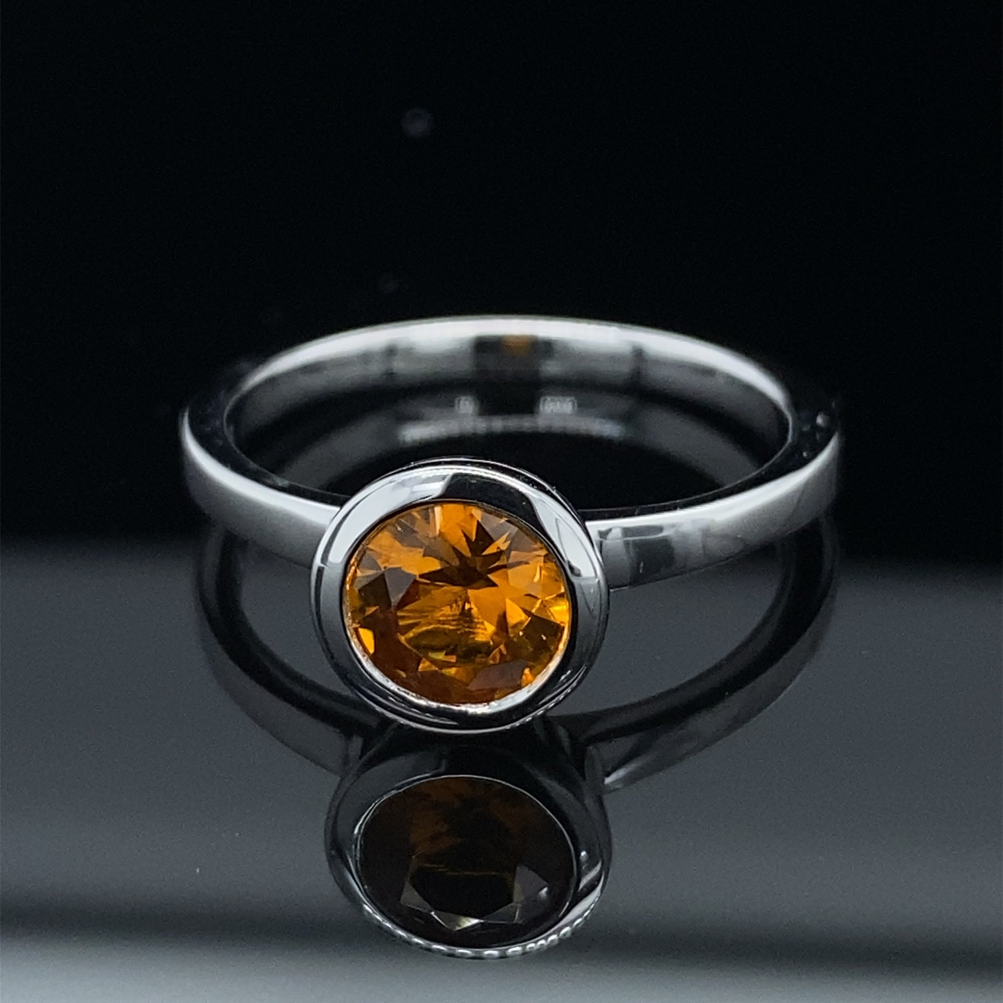 Bezel Gemstone Pop Stackable Ring