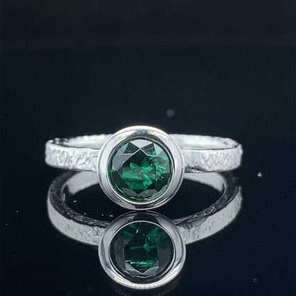 Bezel Gemstone Pop Stackable Ring