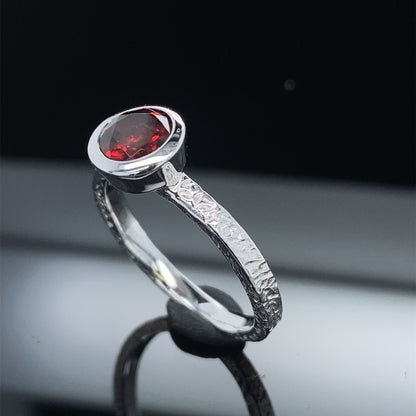 Bezel Gemstone Pop Stackable Ring