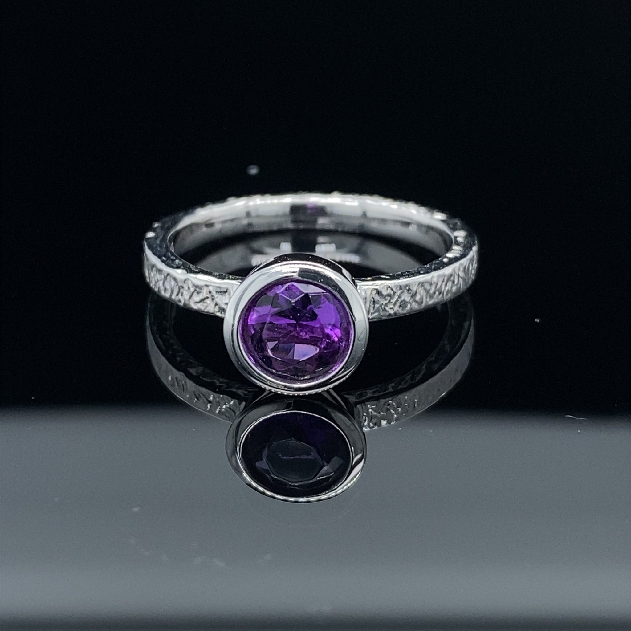 Bezel Gemstone Pop Stackable Ring