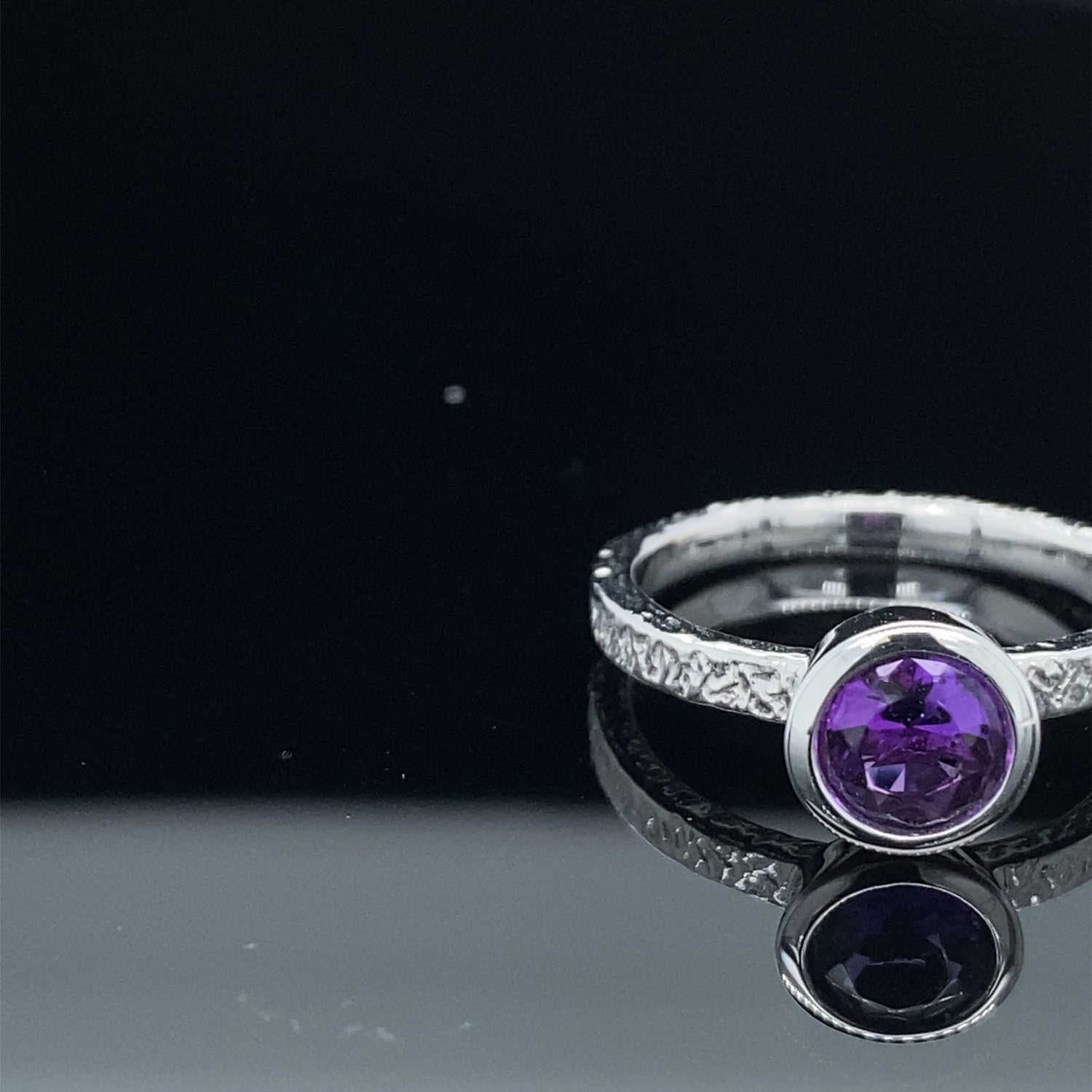 Bezel Gemstone Pop Stackable Ring