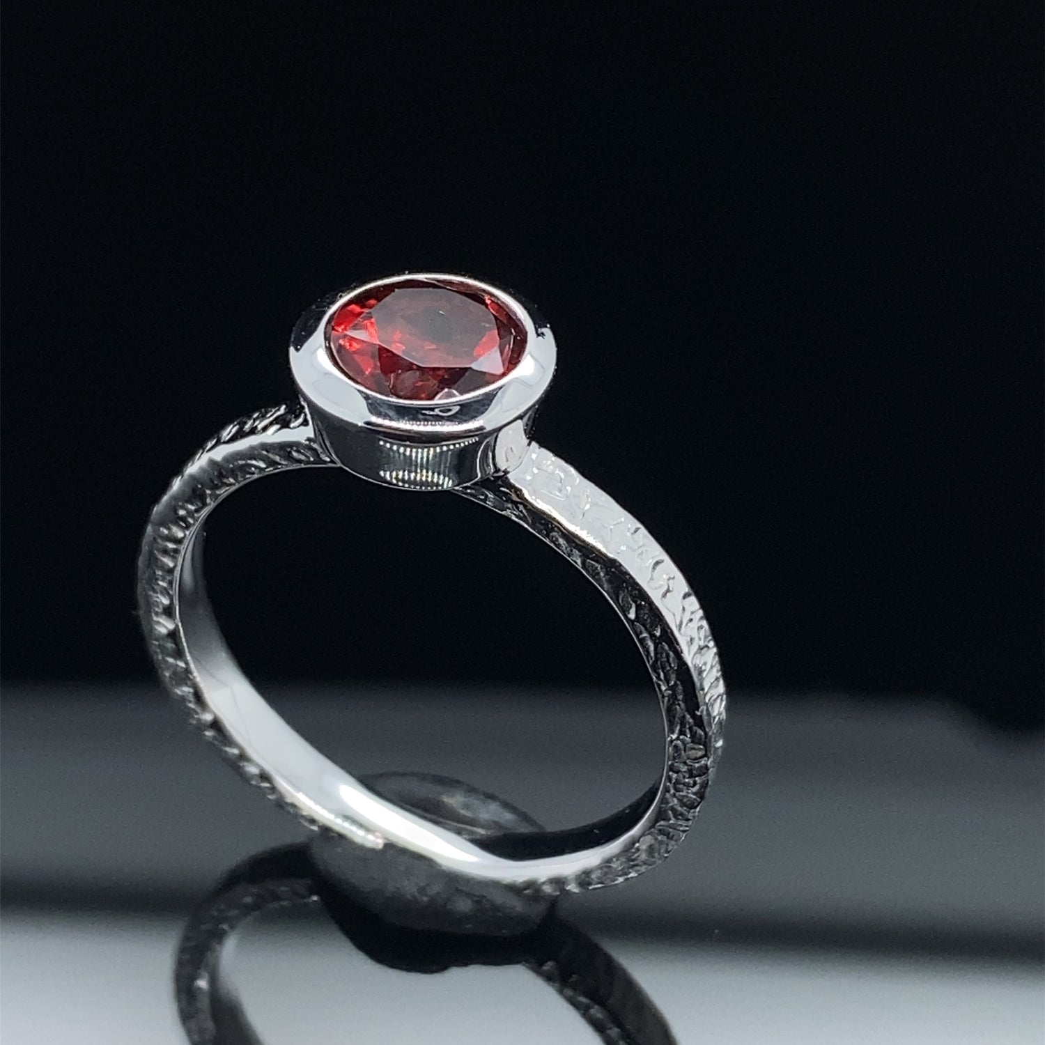 Bezel Gemstone Pop Stackable Ring