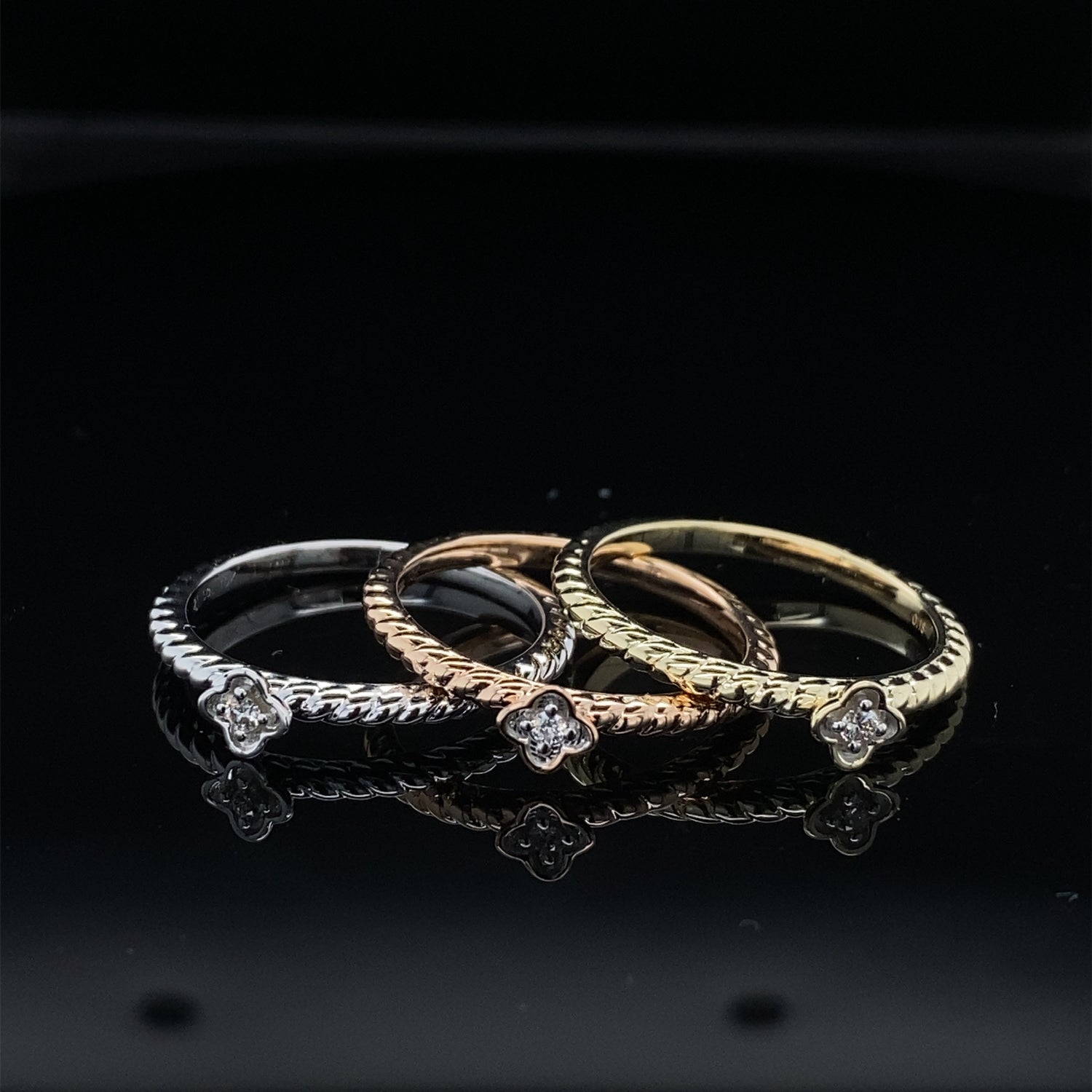 Blossom Diamond Twist Promise Ring