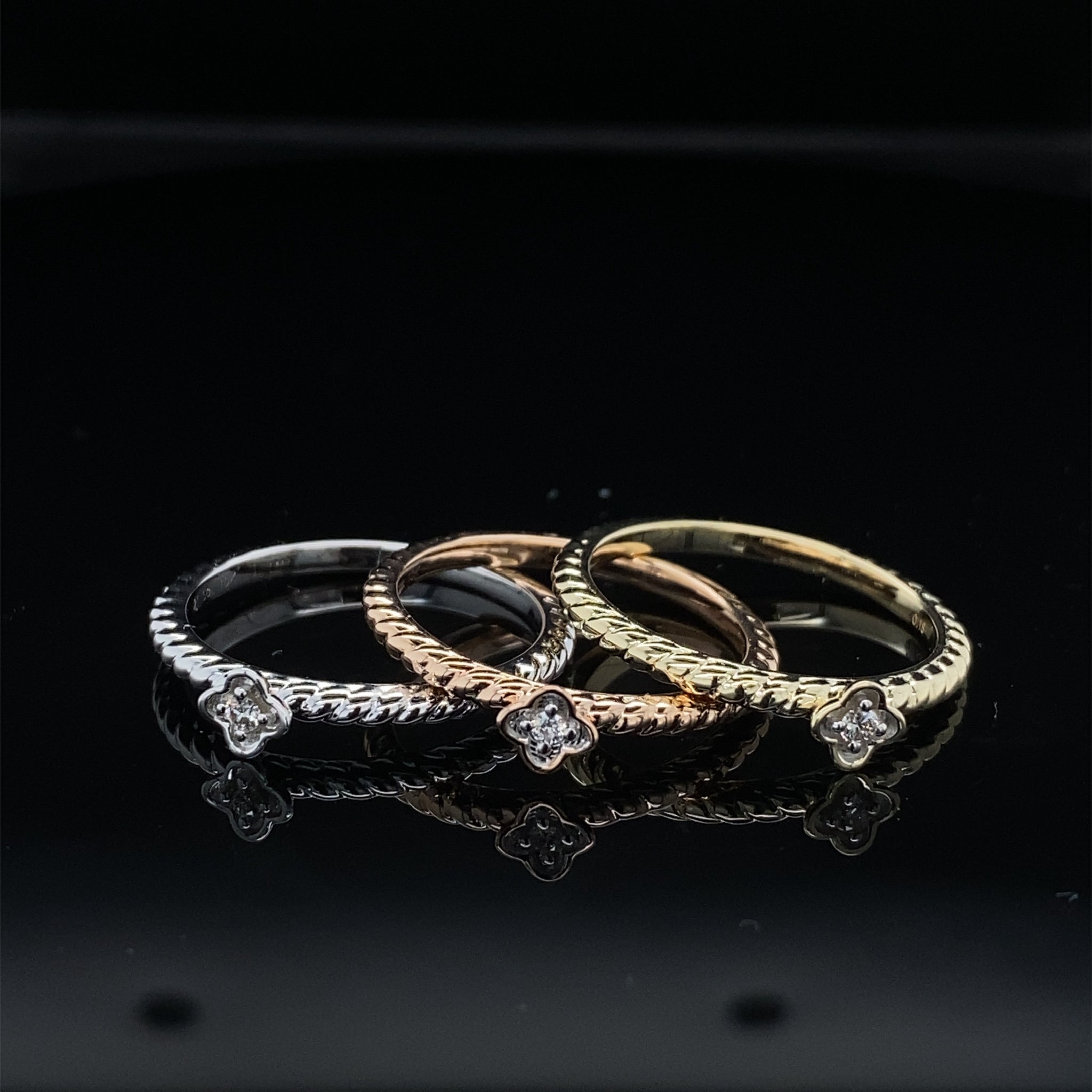 Blossom Diamond Twist Promise Ring