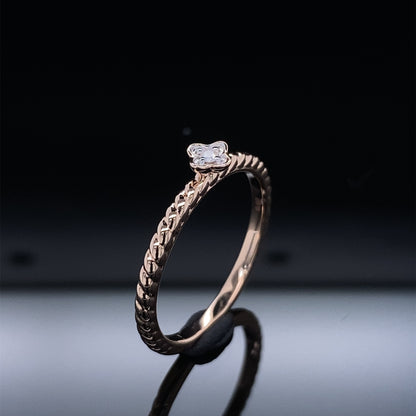 Blossom Diamond Twist Promise Ring