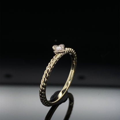 Blossom Diamond Twist Promise Ring