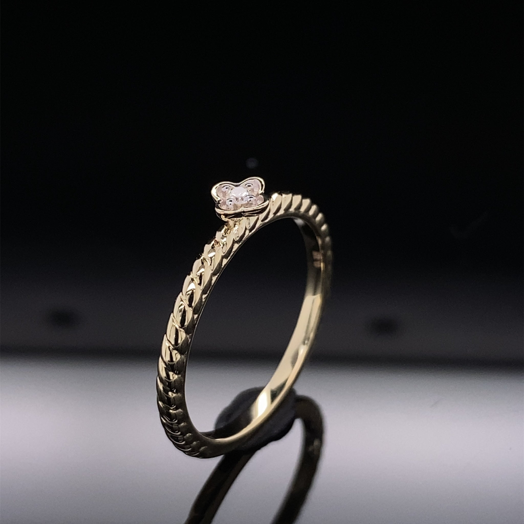 Blossom Diamond Twist Promise Ring