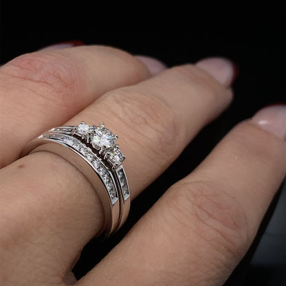 1/2ct TDW Today Tomorrow Forever Diamond Wedding Set