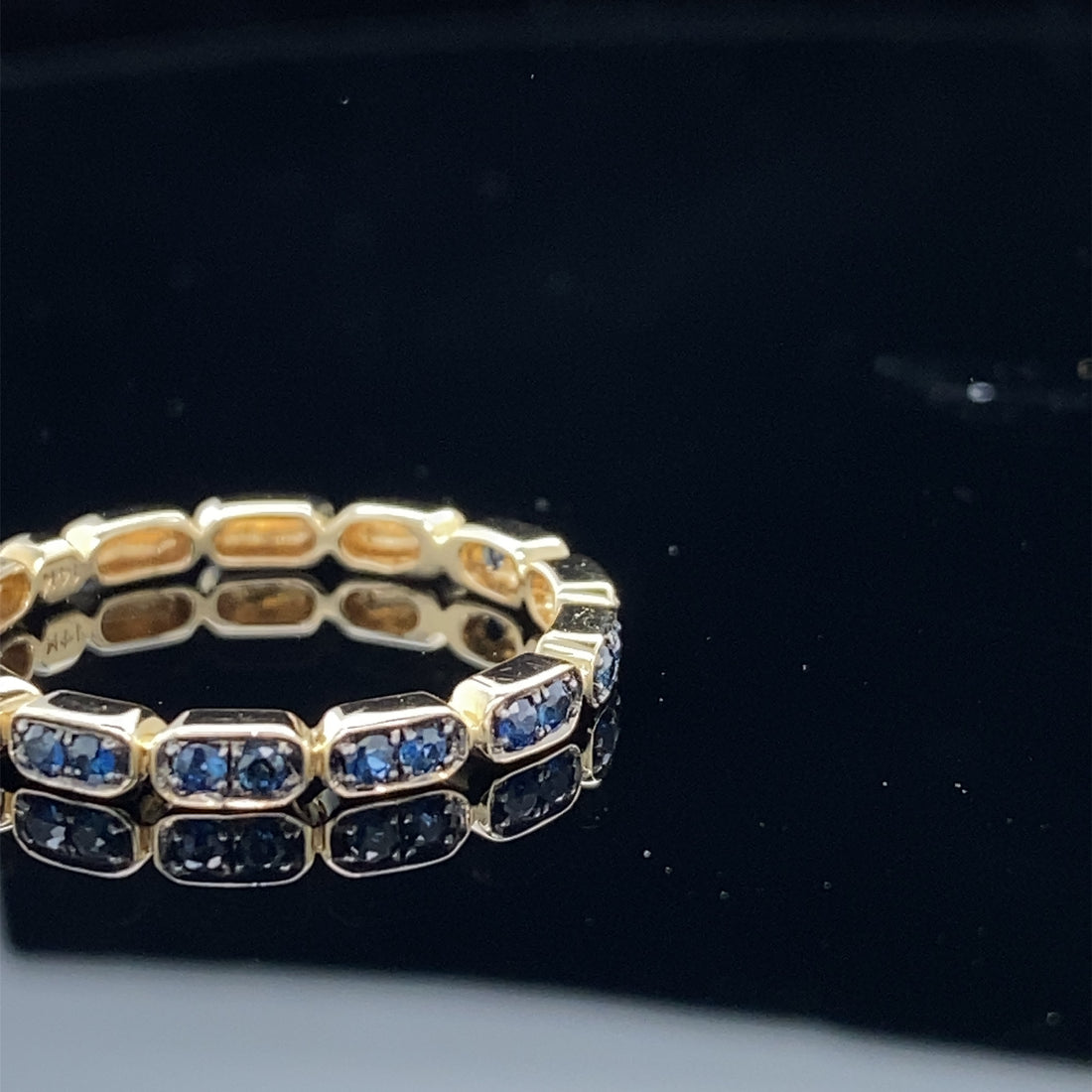 Sapphire Gondola Style Stacking Band