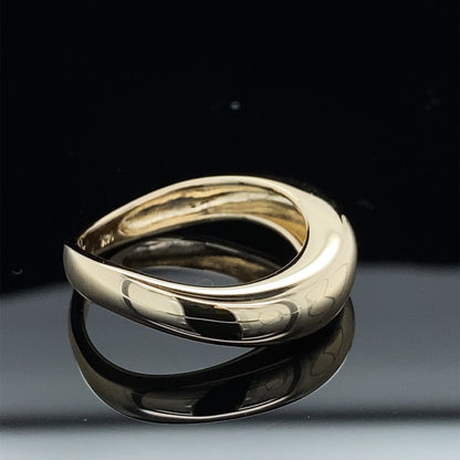 High Rise Curvy Silhouette Yellow Gold Ring