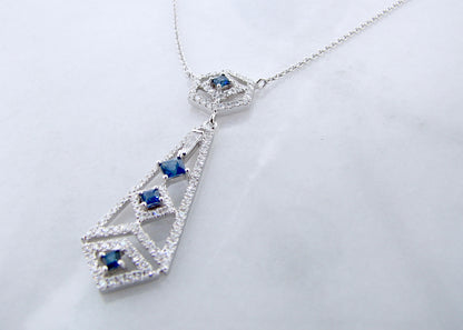 white-gold-blue-sapphire-diamond-chandelier-necklace-wexford-jewelers