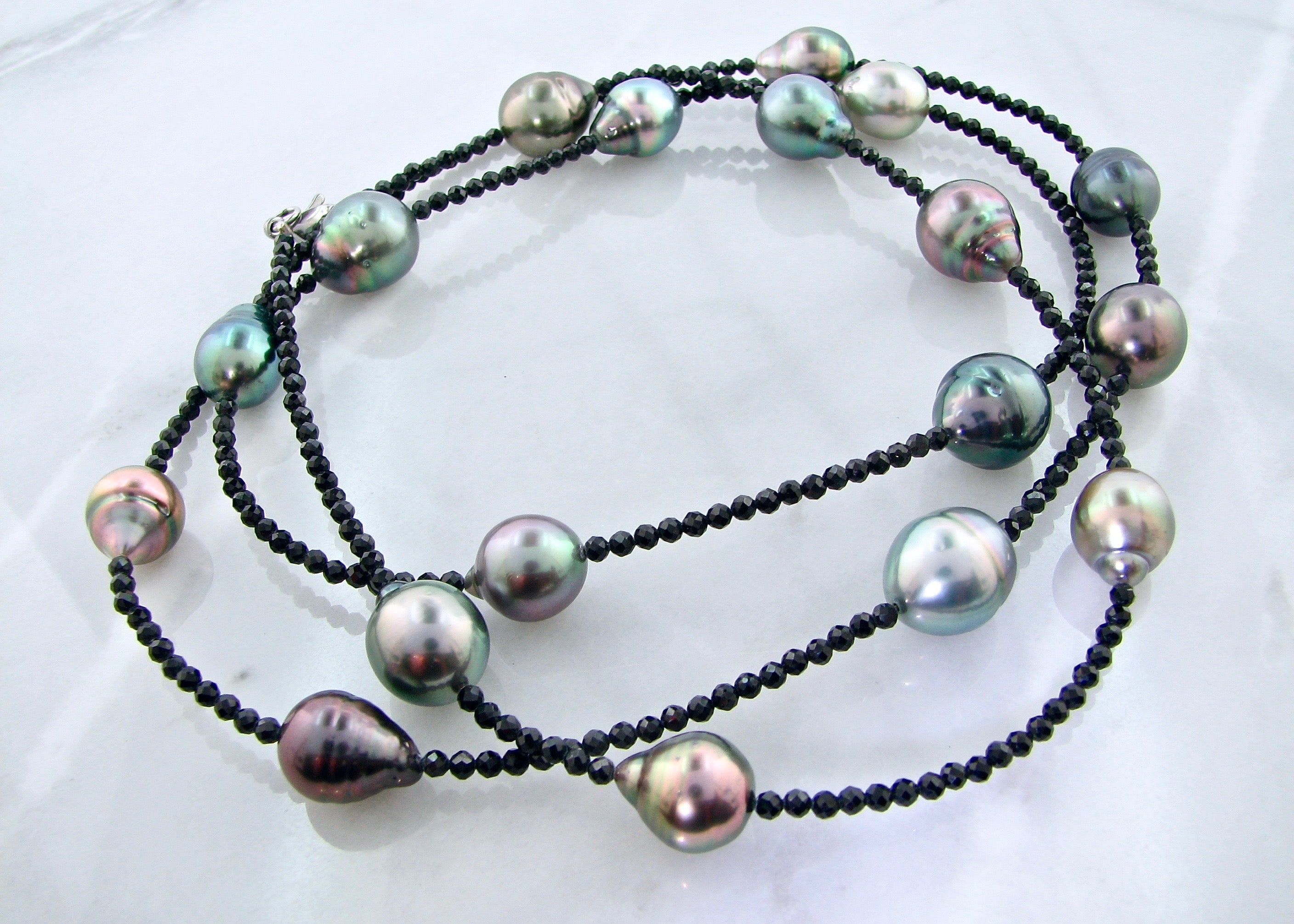 Tahitian-pearl-black-spinel-necklace-ASBA-wexford-jewelers