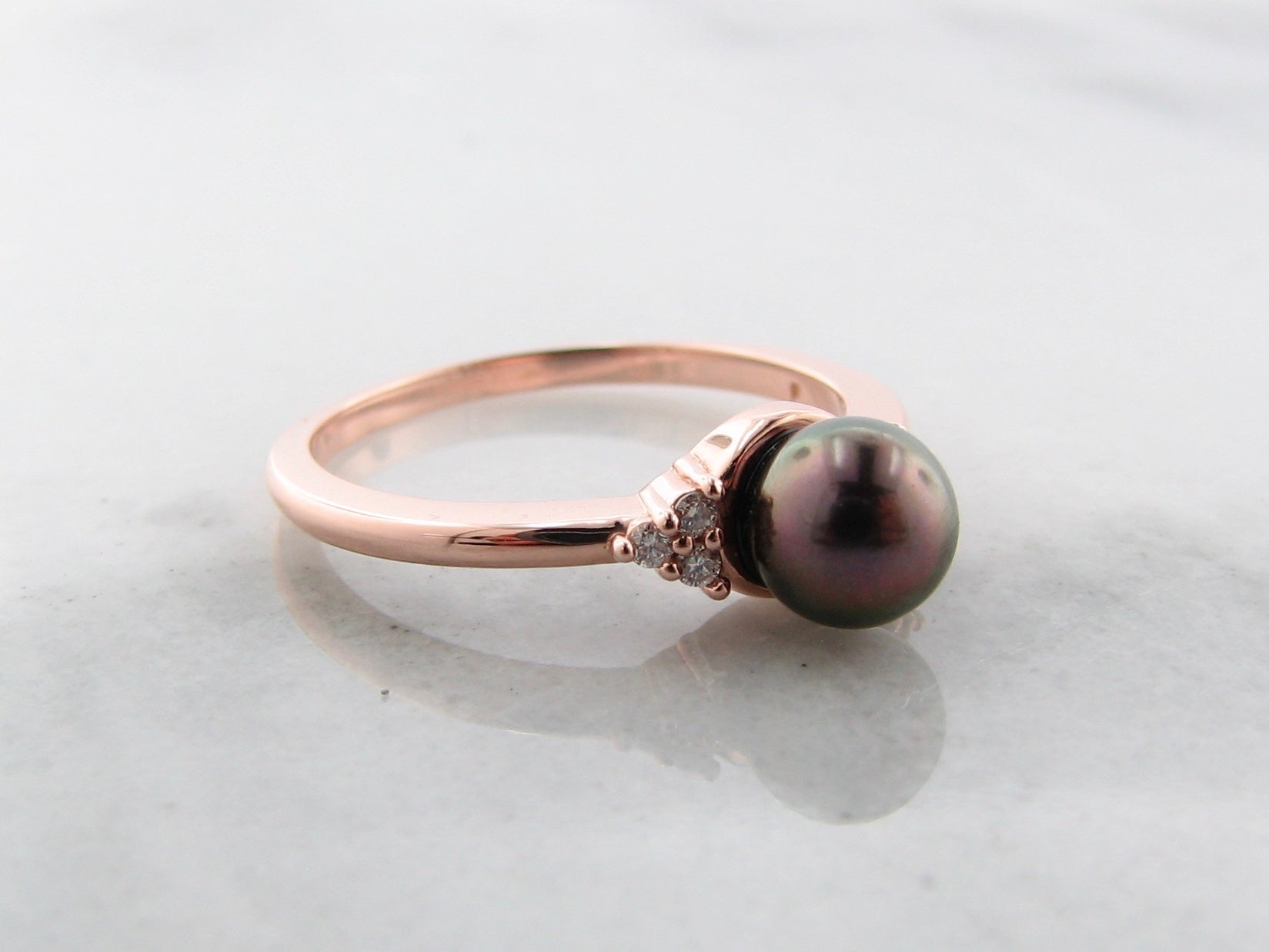 rose-gold-diamond-chocolate-pearl-ring-wexford-jewelers