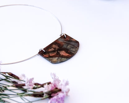 SS Picasso Jasper Bib Necklace