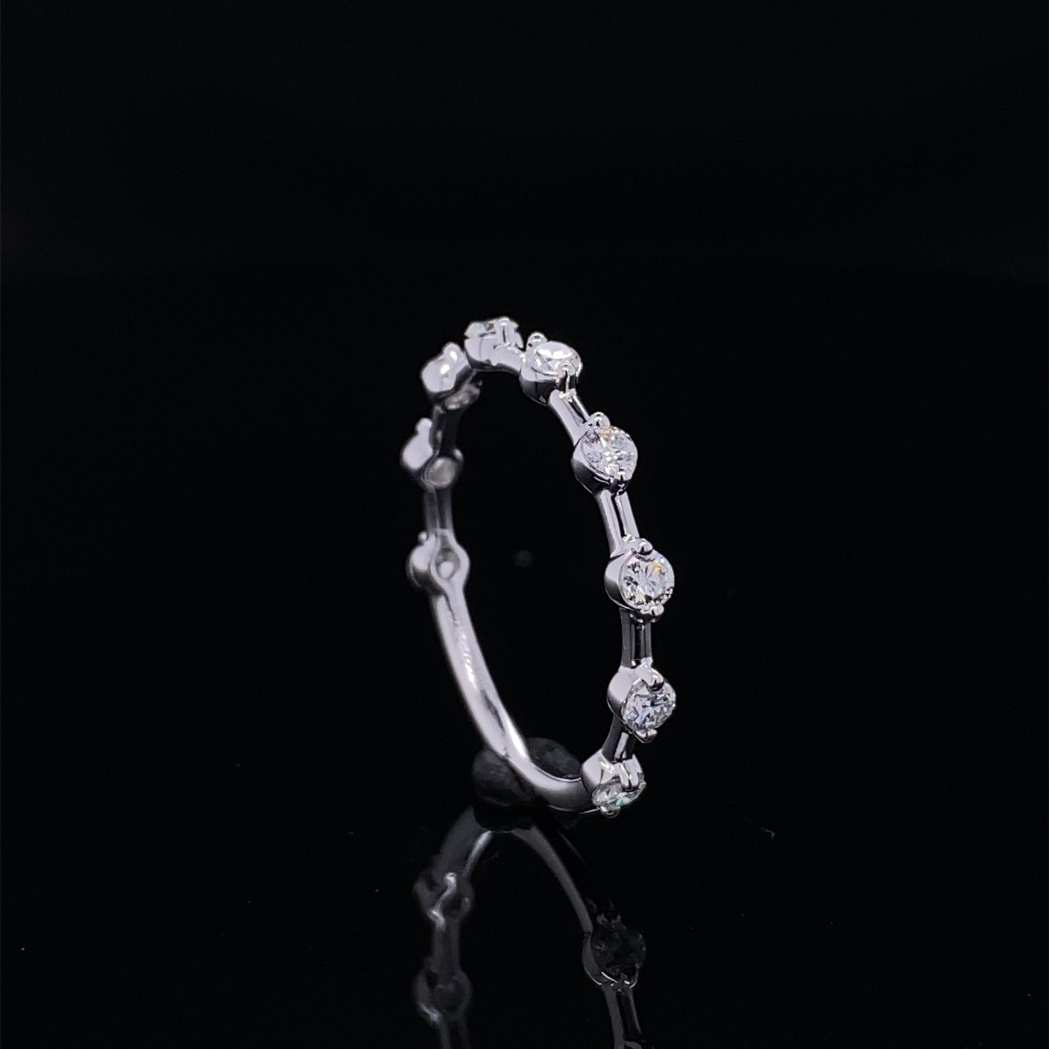 .50ct Floating Diamond Bridal Band