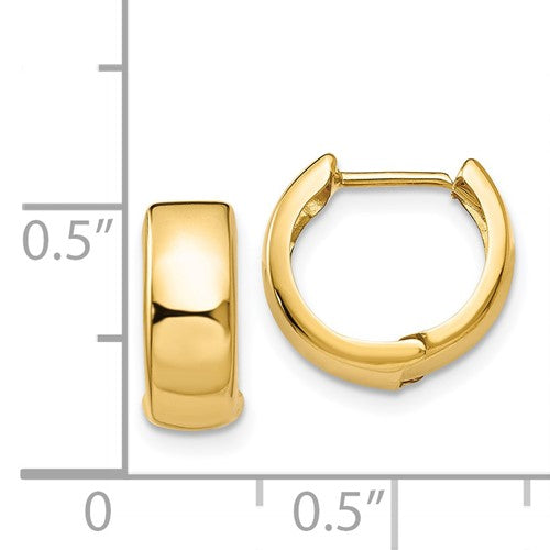 14k Hinged Hoop Earrings