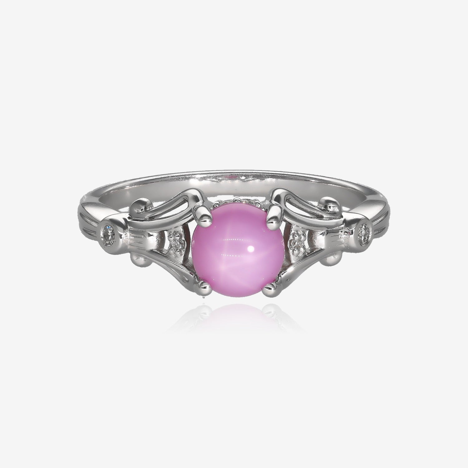 Candy Pink Star Sapphire Ring