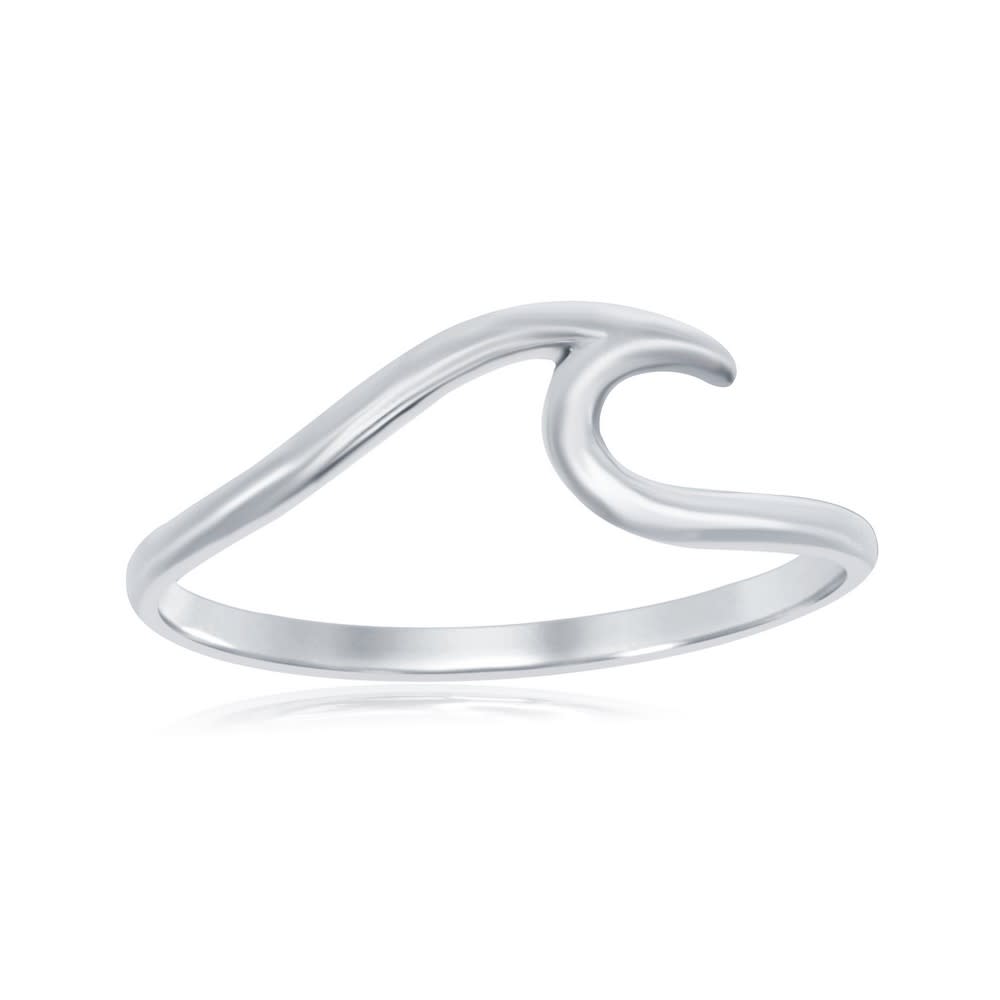 Rushing Waves Sterling Ring